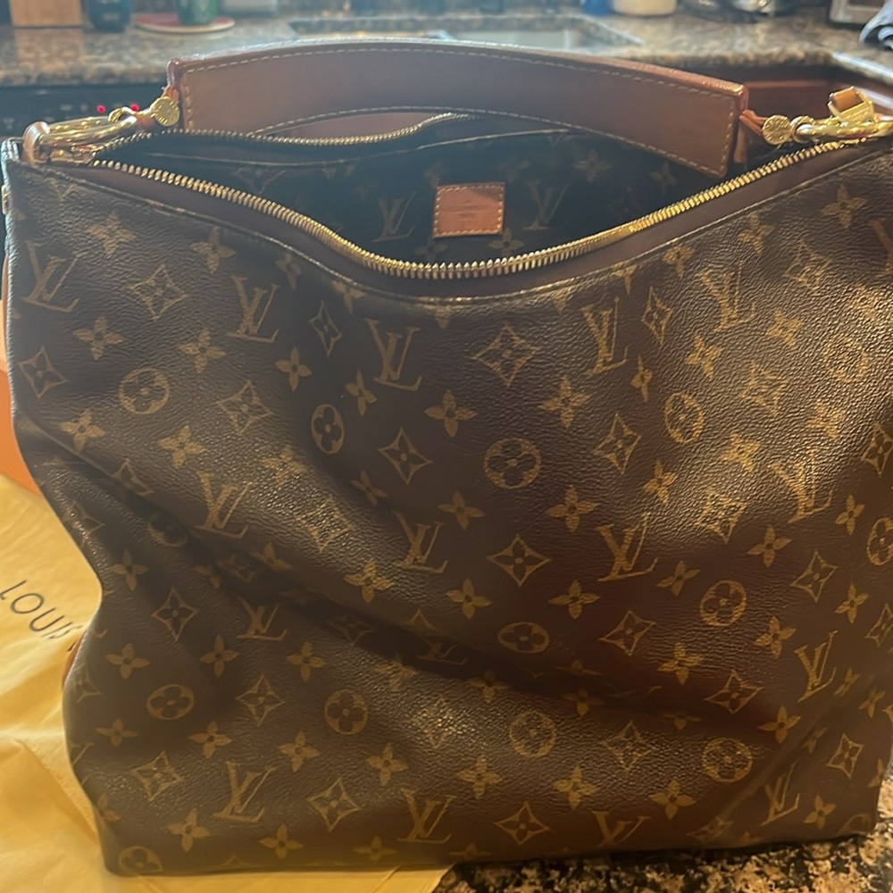 Louis Vuitton Brown Monogram Hobo Bag - Picture 3 of 16